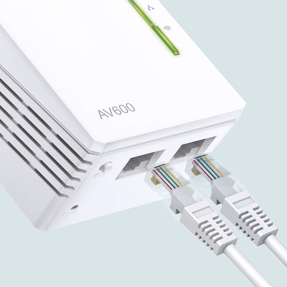 TP-Link WLAN Powerline Adapter TL-WPA4220 WLAN 300Mbit/s, AV600 Powerline, Zusatzeinheit, Es kann nicht alleine verwendet werden