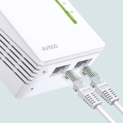 TP-Link WLAN Powerline Adapter TL-WPA4220 WLAN 300Mbit/s, AV600 Powerline, Zusatzeinheit, Es kann nicht alleine verwendet werden