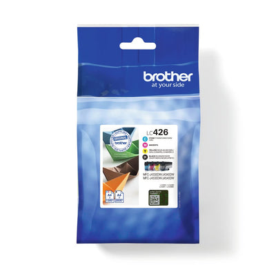 Brother LC-426BK/LC-426C/LC-426M/LC-426Y Inkjet Cartridges, Black/Cyan/Magenta/Yellow,Multi-Pack, Standard Yield, Includes 4 x Inkjet Cartridges, Brother Genuine Supplies