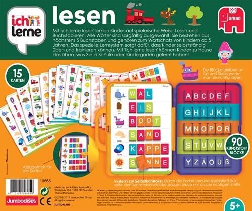 Jumbo Spiele - Ich lerne Lesen - Lernspiele ab 5 Jahren - für 1 Spieler - Vorschule Kindergarten