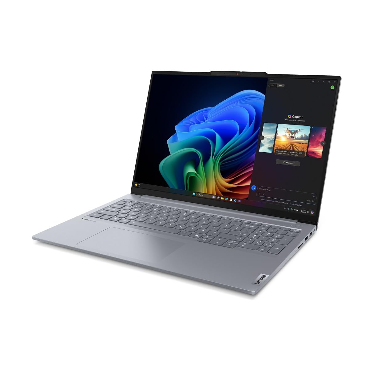 Lenovo ThinkBook 16 G7 QOY 16.0 Snapdragon X Plus X1P-42-100 16GB RAM 512GB SSD Win11Pro - 21NH0005GE Luna Grey