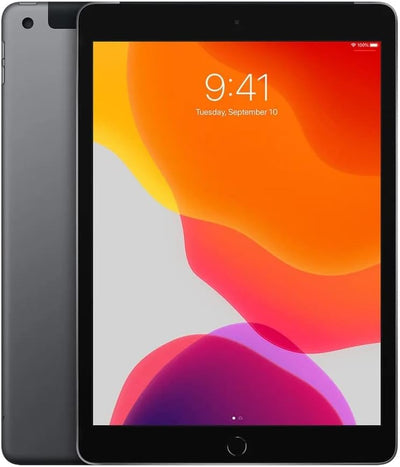 2019 Apple iPad (10,2-zoll, Wi-Fi + Cellular, 32GB ) Space Grau (Generalüberholt)
