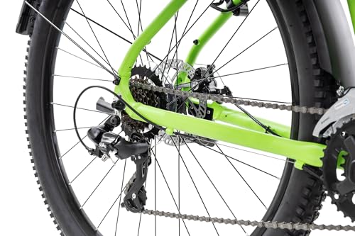 Axess Sandee ATB Mountainbike | MTB-Hardtail | 14-Gang Schaltung | Mechanische Scheibenbremsen, Farbe:matt Green, Rahmengröße:16 Zoll, Laufradgröße:27.5 Zoll