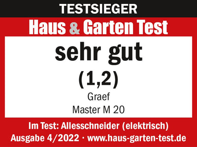 GRAEF. Master M20EU Allesschneider Edelstahl, Silber
