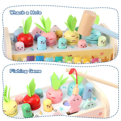 Montessori Spielzeug ab 1 Jahr, 9 in1 Kinderspielzeug Holzspielzeug Motorikspielzeug Hammerspiel Steckspiel Geschenk 12 Monate 2 3 Jahr Kinder Junge Mädchen Kleinkind Baby Lernspielzeug Motorikwürfel