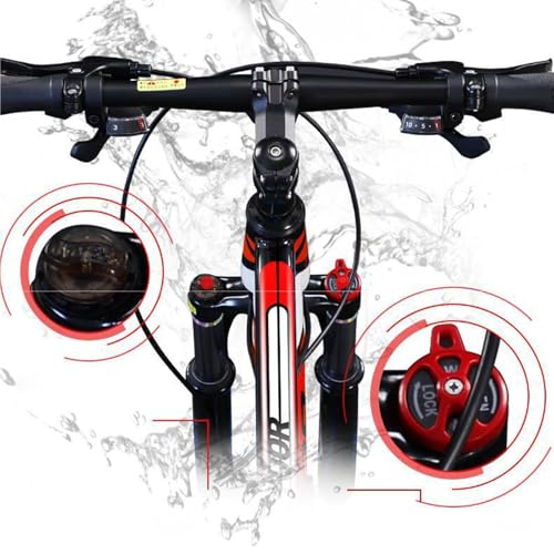 Mountainbike 24/26 Zoll 27 Gang Offroad Scheibenbremse Stoßdämpfung Geeignet für Jugendliche Studenten und Erwachsene E,24 inch - 24 Speed