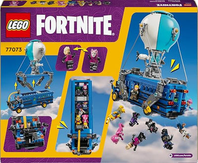 LEGO Fortnite Schlachtenbus – Spielzeug Fahrzeug aus dem Videospiel mit 9 Minifiguren und Zubehör – Geschenk für Gamer, Jungen und Mädchen und Fans ab 10 Jahren – Weihnachtsüberraschung - 77073