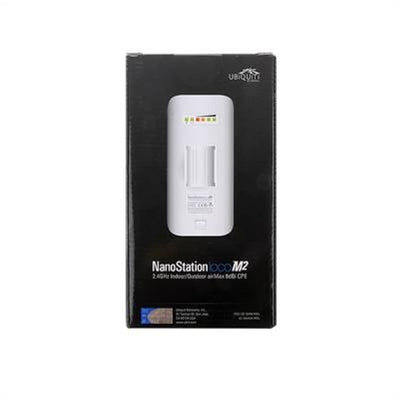 Ubiquiti NanoStation M2 LOCOM2 WLAN-Accesspoint (2.4GHz, 1x 100Base-TX) weiß
