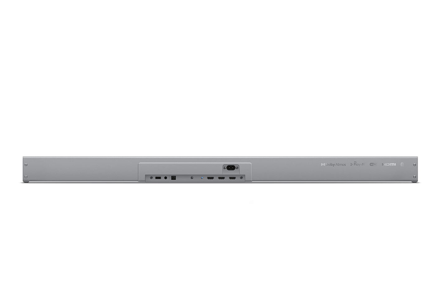 Philips B8505/10 Soundbar mit Subwoofer kabellos (2.1 Kanäle, Bluetooth, 240 W, Dolby Atmos, HDMI eARC, DTS Play-Fi Kompatibel, Verbindung Sprachassistenten, Flaches Profil) Silber