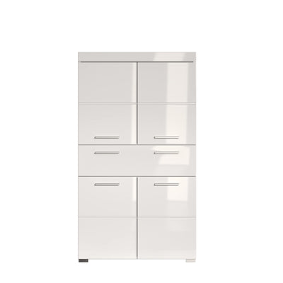 trendteam smart living - Hochschrank Schrank - Bad - Amanda - Aufbaumaß (BxHxT) 73 x 130 x 31 cm - Farbe Weiß Hochglanz - 139310701