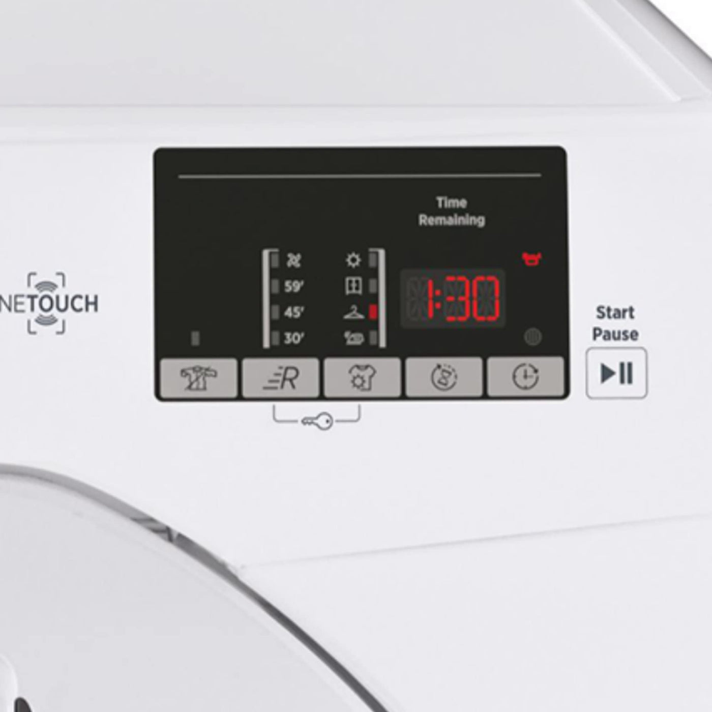 Hoover H-DRY 300 Lite Kondenstrockner / 10 kg/Smarte Bedienung mit NFC-Technologie/AquaVision-Kondenswasserbehälter/Weiß/Modell: HLE C10DE-84