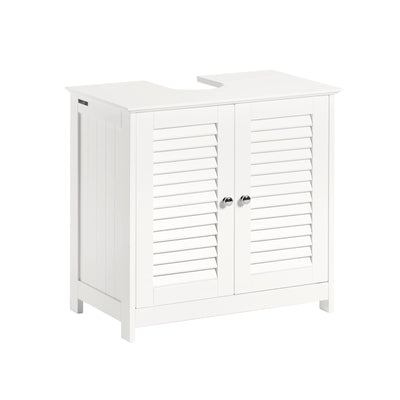 SoBuy® FRG237-W Waschbeckenunterschrank Badschrank Unterschrank Badmöbel in weiß BHT ca: 60x58x34cm