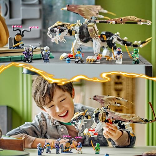 LEGO NINJAGO Egalt der Meisterdrache, Ninja-Set mit Drachen-Spielzeug und 5 Figuren inkl. Lloyd und NYA, Drachenmeister, Geschenk für Jungs und Mädchen ab 8 Jahren 71809