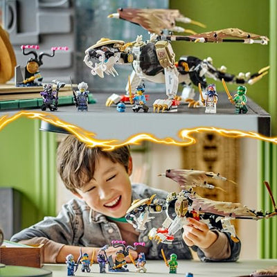 LEGO NINJAGO Egalt der Meisterdrache, Ninja-Set mit Drachen-Spielzeug und 5 Figuren inkl. Lloyd und NYA, Drachenmeister, Geschenk für Jungs und Mädchen ab 8 Jahren 71809