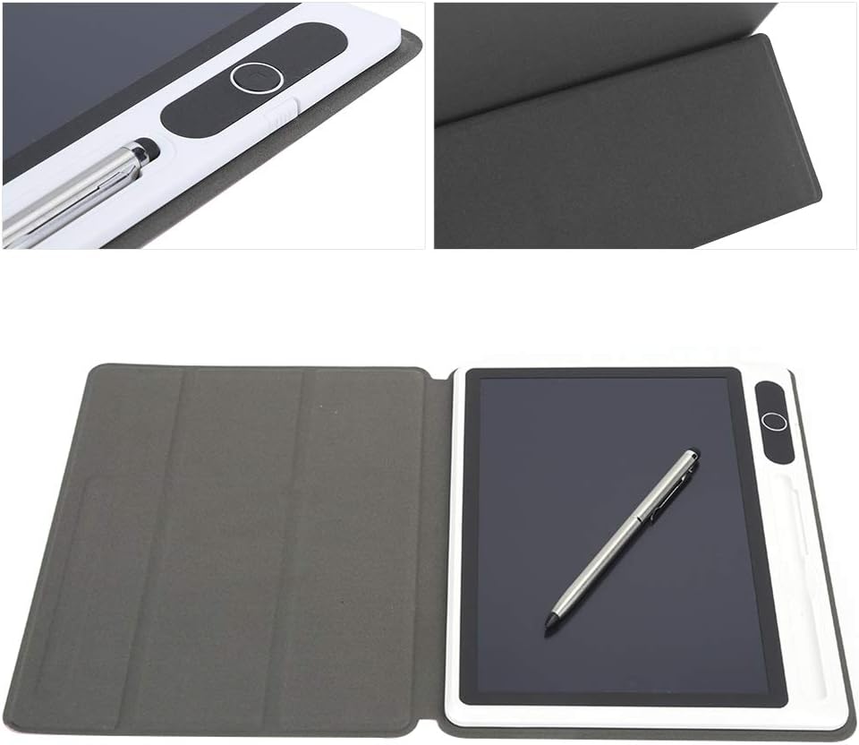 Tbest Professionelles Tragbares Digitales Doodle-Board, LCD-Schreibtafel, Elektronischer Notizblock, LCD-Tablet, Zeichenblock, Geschäftsbedarf, Handmalwerkzeug, 22,9 cm, Schwarz, mit (sc