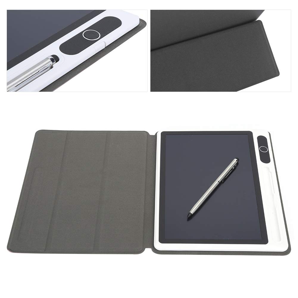 Tbest Professionelles Tragbares Digitales Doodle-Board, LCD-Schreibtafel, Elektronischer Notizblock, LCD-Tablet, Zeichenblock, Geschäftsbedarf, Handmalwerkzeug, 22,9 cm, Schwarz, mit (sc