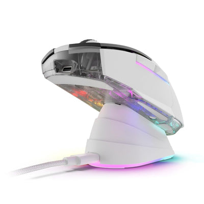 Sharkoon Skiller SGM50W White, Wireless Optical Gaming Maus, RGB, PBT Button