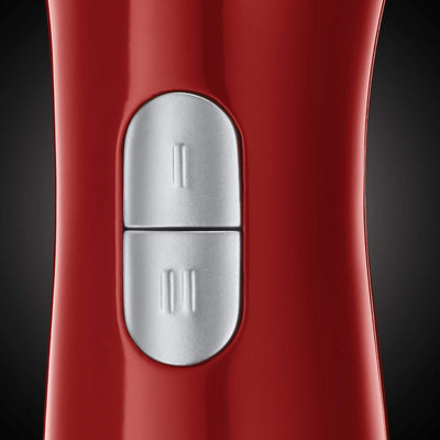 Russell Hobbs Stabmixer [Pürierstab] Desire Rot (2 Geschwindigkeitsstufen, spülmaschinengeeigneter Mix-/Messbecher 700ml, BPA-frei, Zerkleinerer für Smoothie, Suppen, Saucen, Babynahrung) 24690-56