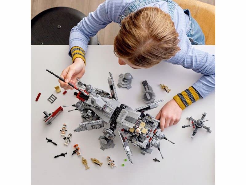 LEGO Star Wars 75337 at-TE Walker Spielzeug mit 3 Minifiguren aus dem 212. Klon-Trupp, Zwergspinne und Battle Droid Figuren – Geschenk für Jungs ab 9 Jahren und Fans von Die Rache der Sith
