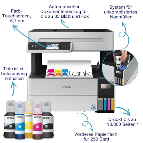 EcoTank ET-5170 DIN-A4-Multifunktions-WLAN-Tintentankdrucker mit Fax