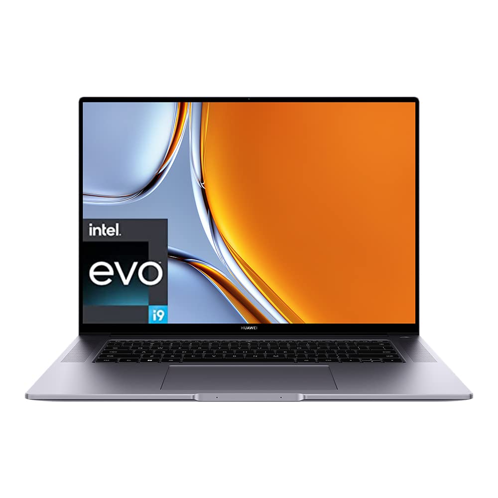 HUAWEI MateBook 16s 2023 | 16" 2.5 K True-Colour-Touchscreen | 13th Gen Intel Evo Platform Powered by Intel Core i9 | 16 GB RAM | 1 TB SSD | Windows 11 | Space Gray | TÜV Rheinland Low Blue Light