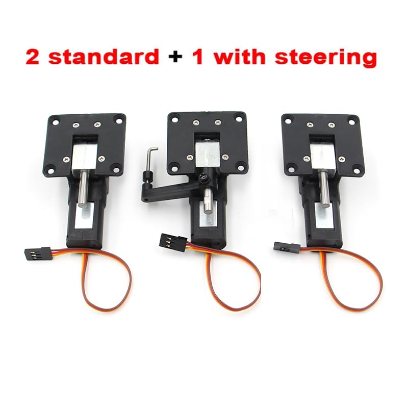 SPARKHOBBY 5KG 55g Elektrisches Einziehfahrwerk mit Metallblocklenkung für RC 3-5kg FPV Starrflügler Drohnenflugzeug (1 Satz 3 Stück)