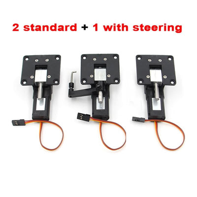 SPARKHOBBY 5KG 55g Elektrisches Einziehfahrwerk mit Metallblocklenkung für RC 3-5kg FPV Starrflügler Drohnenflugzeug (1 Satz 3 Stück)