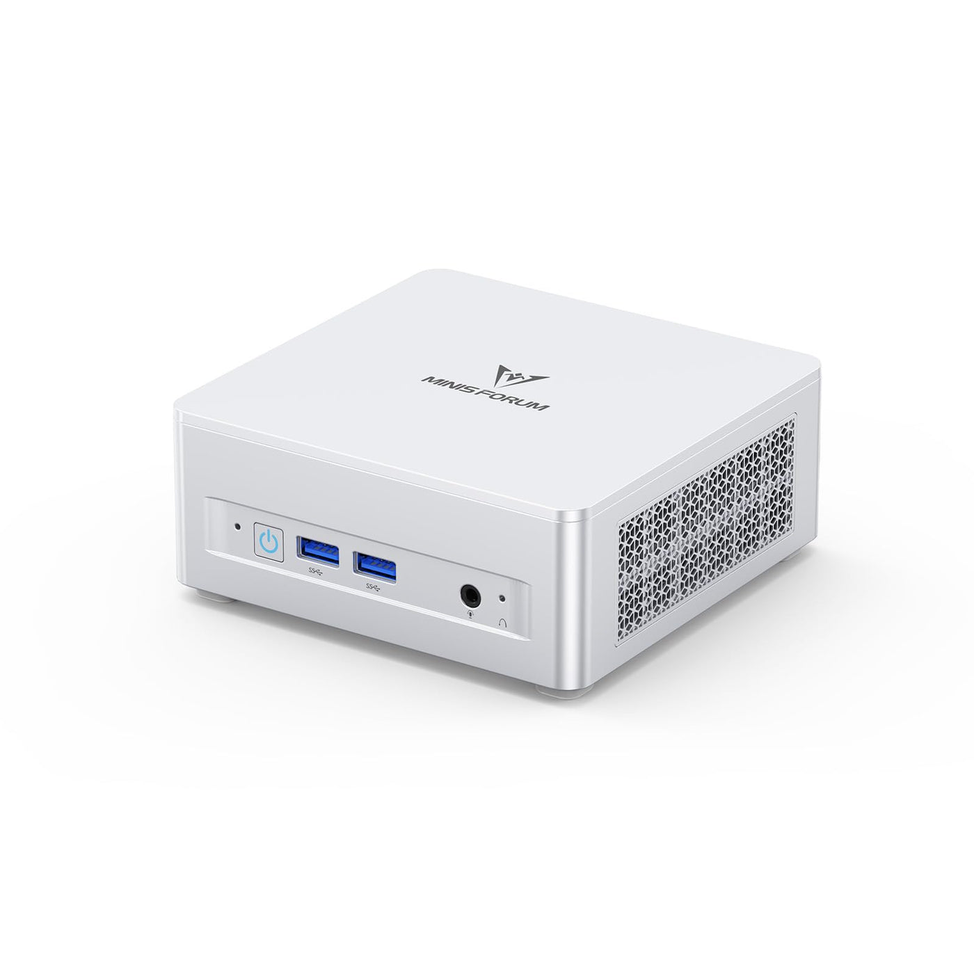 MINIS FORUM UM870 Slim Mini-PC, AMD Ryzen 7 8745H Mini-Computer (8C/16T, bis zu 4,9 GHz), 32 GB DDR5 RAM und 1 TB PCIe 4.0 SSD, DP/HDMI 2.1/USB4, 4 x USB Typ A, WIFI6E/BT5 .3