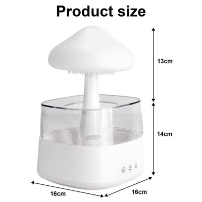 Luftbefeuchter, 450ML Luftbefeuchter Kinderzimmer, luftbefeuchter schlafzimmer,BPA-Frei, Auto Abschaltung, Leicht zu Reinigender Humidifier für Büro, Pflanze (Weiß)