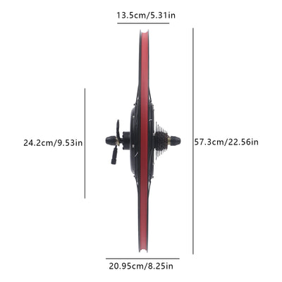 LUNICASHA 26 Zoll Hinterrad E Bike Umbausatz 48V 1500W Elektro-Fahrrad Umbausat E-Bike Conversion Kit Elektrofahrrad Ebike Motor Kit Elektrofahrräder Elektrofahrrad Umbausatz Set