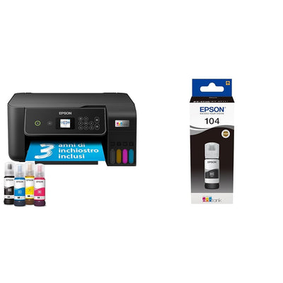 Epson EcoTank ET-2870 Plus zusätzliche Tintenflasche (Schwarz)