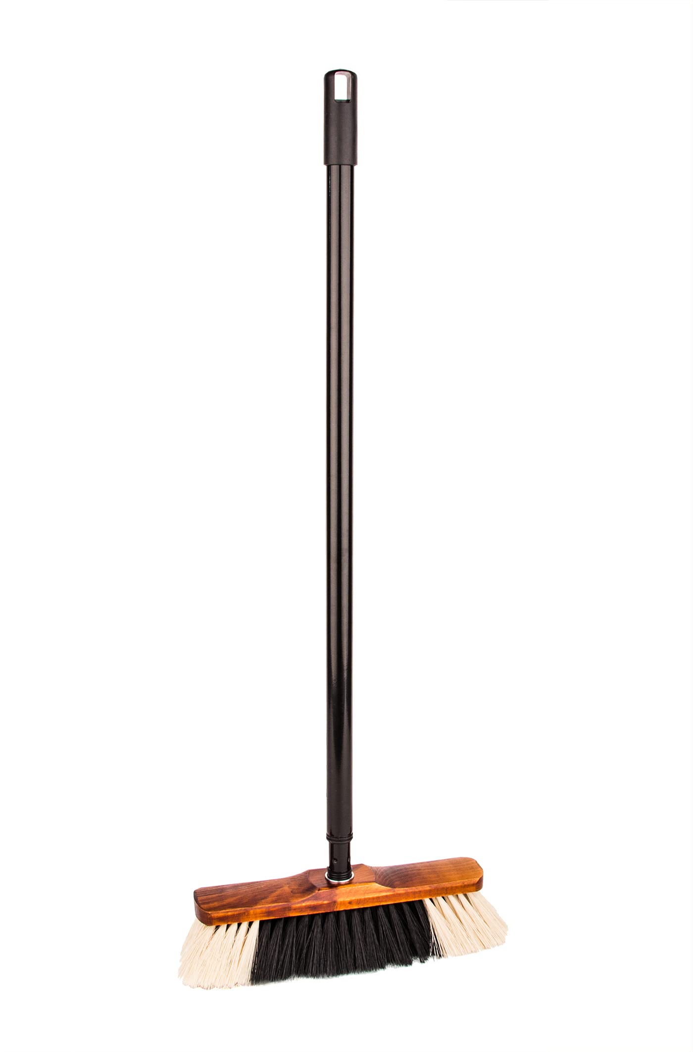 BigDean 2X Zimmerbesen mit Stiel - Besen Holzbesen Teleskopstiel Stubenbesen Haushaltsbesen Kehrbesen - Made in Germany - Extra weiche Kunstborsten