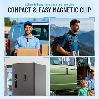 Mini Body Kamera mit Audio- und Videoaufnahme 1080P 64GB Bewegungserkennung Videorecorder Tragbarer POV Camcorder mit magnetischer Tasche Tragbarer DV für Radfahren, Haustiere, Wandern, Travaling