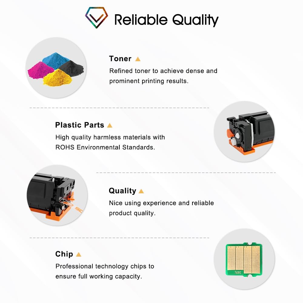 219A 219X MFP 3302FDWG Toner Mit Chip: 4-Pack Kompatible Ersatz für HP 219A 219X für Color Laserjet Pro MFP 3302SDWG 3302FDNG 3302FDW 3302SDW 3302FDN 3202DN 3202DW W2190A Schwarz Cyan Magenta Gelb