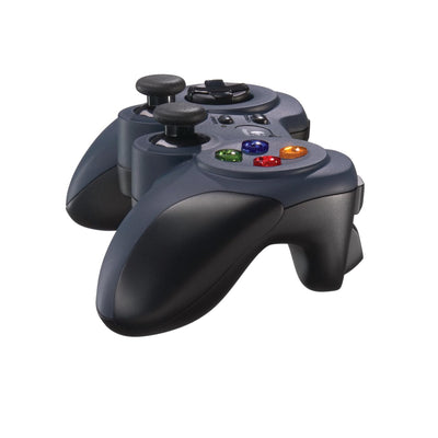 Logitech F310 kabelgebundenes Gamepad, Controller mit Konsolenartigem Layout, 4 Tasten D-Pad, XInput/DirectInput, Komfortable Griffflächen, 1,8 m Kabel, PC - Blau/Grau