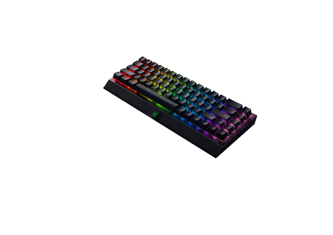 Razer BlackWidow V3 Mini HyperSpeed (Yellow Switch) – Kabellose 65% mechanische Gaming-Tastatur (leise mechanische Schalter, Bluetooth, USB-C, Stealth Pudding-Tastenkappen) UK-Layout, Schwarz