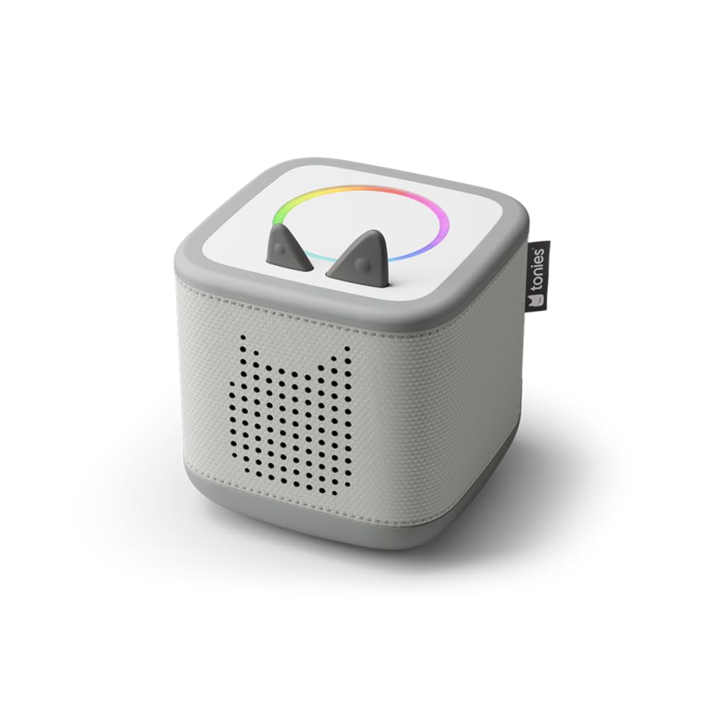 tonies Toniebox 2 Bundle Incl. 2 Tonie: Schlummerbande Schlummerbär und Hase, Mondgrau, Audioplayer für Hörbücher, Lieder, Einschlafen und Tonieplay für Kinder