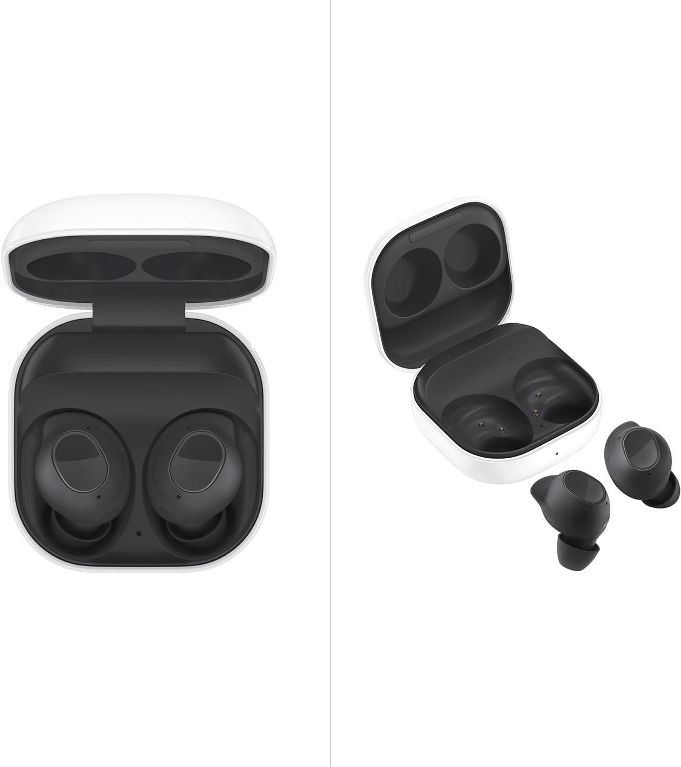 Samsung Galaxy Buds FE Kabellose Bluetooth-Kopfhörer inkl. araree Bean Case, Active Noise Cancelling (ANC), 3 Mikrofone, Touch Control, Tiefer Bass, Mit Ladekabel, Graphite [Exklusiv bei Amazon]
