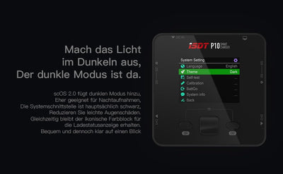 ISDT P10 LiPo-Akku-Balance-Ladegerät Duo 250 W x 2 400 W Zweikanal-Ausgang 1–6 S Li-Ionen-Lebensdauer NiCd NiMH LiHV PB Smart-Akku (Netzteil ist Nicht im Lieferumfang enthalten)