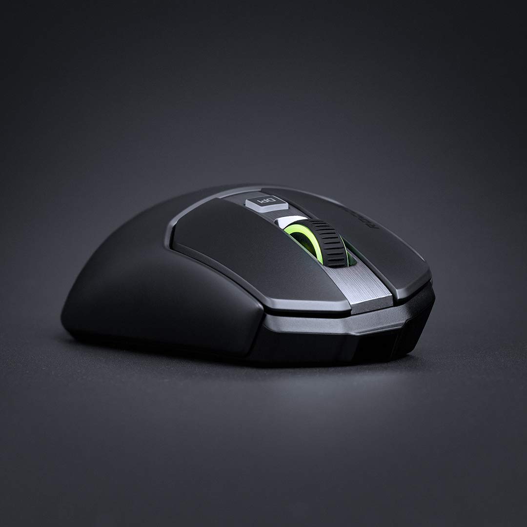 Roccat Kain 200 AIMO RGB Gaming Maus (16.000 Dpi Owl-Eye Sensor, Kabellos, Titan Click Technologie), schwarz