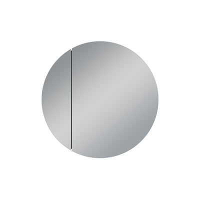 Talos Picasso Style Spiegelschrank Gold/weiß Ø 60cm - mit hochwertigem Aluminiumkorpus - Modernes Badezimmermöbel mit austauschbarer LED Beleuchtung - Badspiegel mit praktischem Stauraum