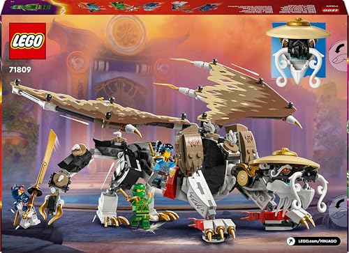 LEGO NINJAGO Egalt der Meisterdrache, Ninja-Set mit Drachen-Spielzeug und 5 Figuren inkl. Lloyd und NYA, Drachenmeister, Geschenk für Jungs und Mädchen ab 8 Jahren 71809