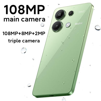 Xiaomi Redmi Note 13 4G Unlocked Smartohone 8+256GB 6.67" 120Hz AMOLED Display 108MP Triple Camera Snapdragon 685 Processor 5000mAh Battery 33W Fast Charging (grün)