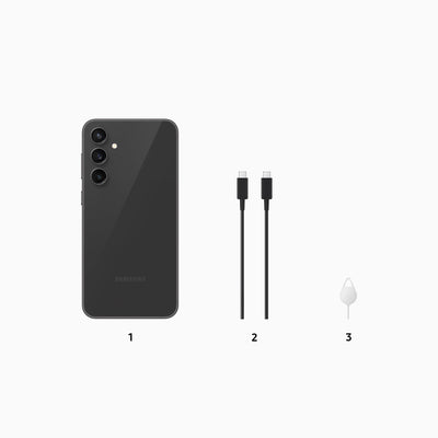 Samsung Galaxy S23 FE AI-Android-Smartphone, Mobiltelefon, 5G, Simlockfrei ohne Vertrag, Handy, 128 GB, Graphite, 3 Jahre Herstellergarantie [Exklusiv bei Amazon] [Deutsche Version]