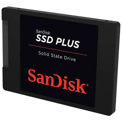 SanDisk SSD Plus interne SSD Festplatte 240 GB (schnelleres Hoch,-Herunterfahren und Laden, Lesegeschwindigkeit 530 MB/s, Schreibgeschwindigkeit 440 MB/s, stoßfest) Festkörper-Laufwerk
