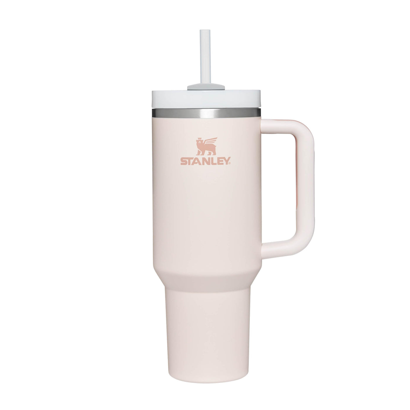 Stanley Quencher H2.0 FlowState Trinkflasche mit Strohhalm 1.2L - Thermobecher Kühlt 11 Stunden - 48 Stunden Eisgekühlt - Spülmaschinenfest - Thermosflasche BPA Frei - Kaffeebecher To Go - Rose