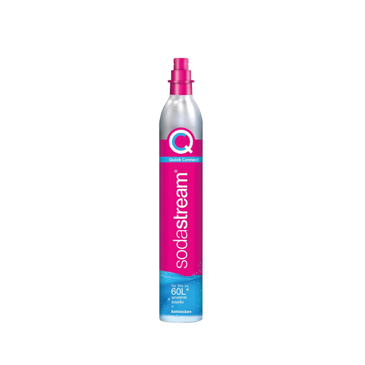 SodaStream Quick Connect Reservezylinder, Kohlensäure für bis zu 60L gesprudeltes Wasser
