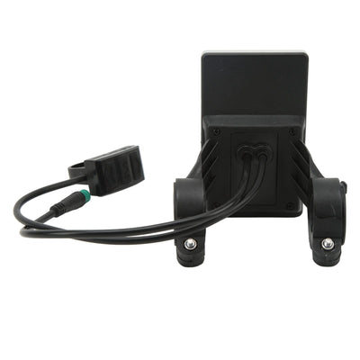 Fockety Elektrofahrrad LCD Messgerät, 5 Pin 24V 36V 48V 60V Wasserdichtes Universal Elektrofahrrad Display Messgerät Bedienfeld, Langlebiger Elektrofahrrad Umrüstsatz für
