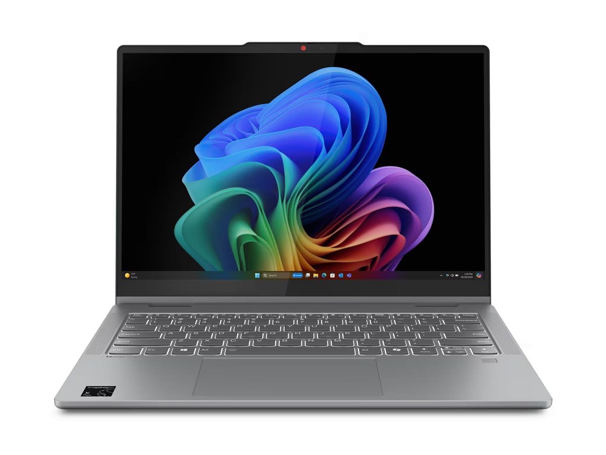 Lenovo IdeaPad 5 2-in-1 14Q8X9 Qualcomm Snapdragon X1P-42-100 Hybride (2-en-1) 35,6 cm (14") Écran Tactile WUXGA 16 Go