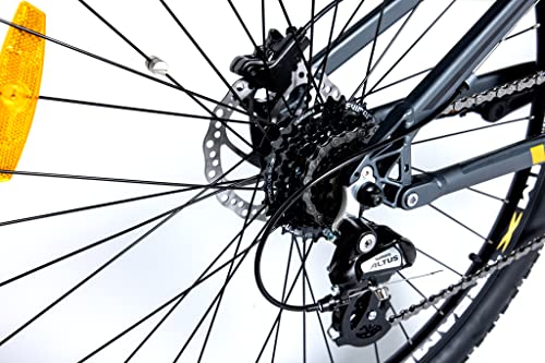 moma bikes Unisex-Adult EMTB 29" PRO Full SUSP. M-L Central Motor, Grey/Black